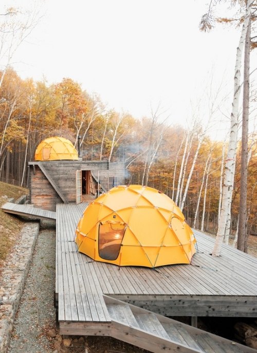 Tips för campingtält att välja gula tält