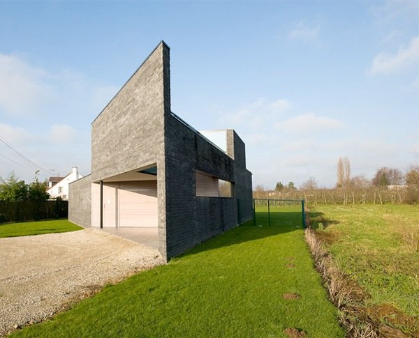 minimalistisk arkitektur med en spännande form