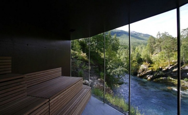 utsikt över floden juvet designerlandskap hotell i norge