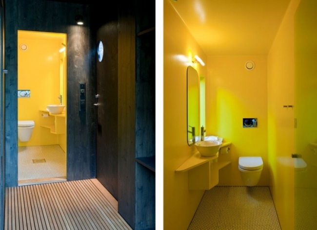 toalett gul juvet landskap hotelldesign i norge