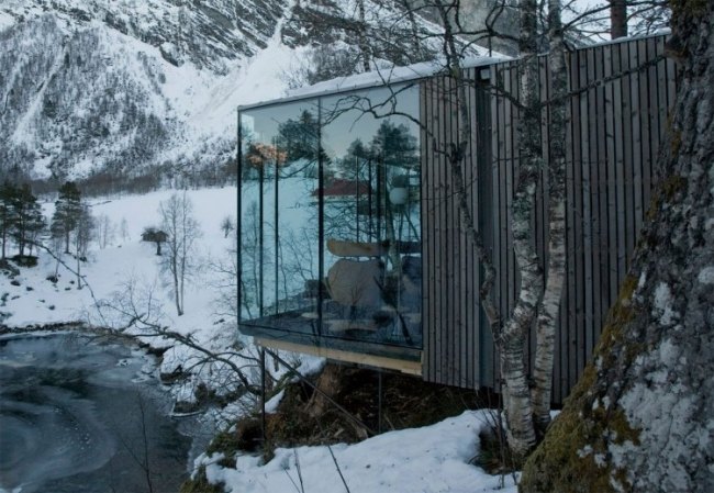vinter river juvet landskap hotelldesign i norge