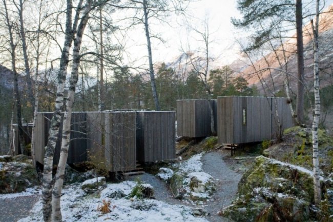 pensionat träpanel juvet designer landskapshotell i norge