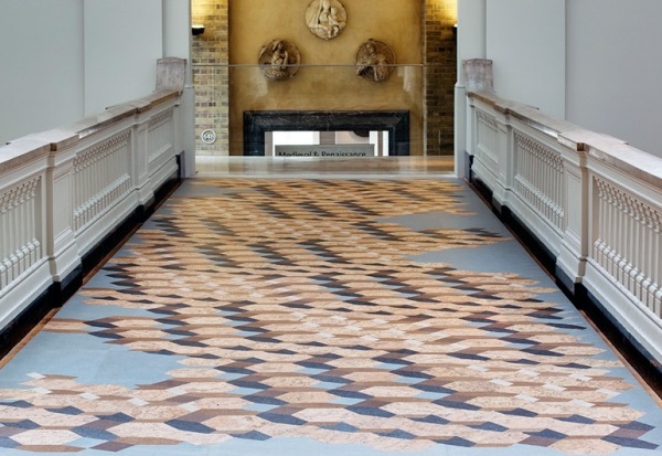 Cork golvkonstinstallation FAT Architects London Design 2013 Festival