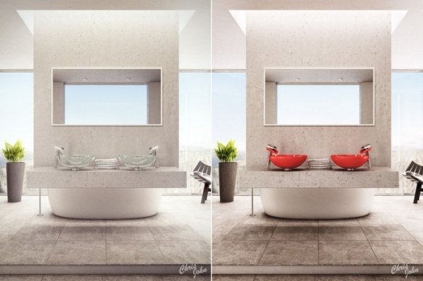 det moderna badrummet med wellness -atmosfär chris john design