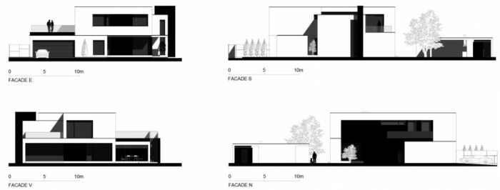 hus parasit studio rumänien sidovy planlösning modern