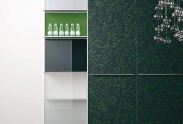 glas köksfronter folie köksskåp valcucine