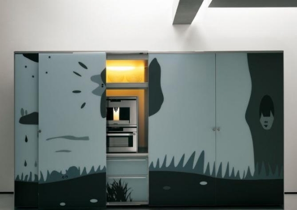 inbyggd köksutrustning modernt kök valcucine innovation