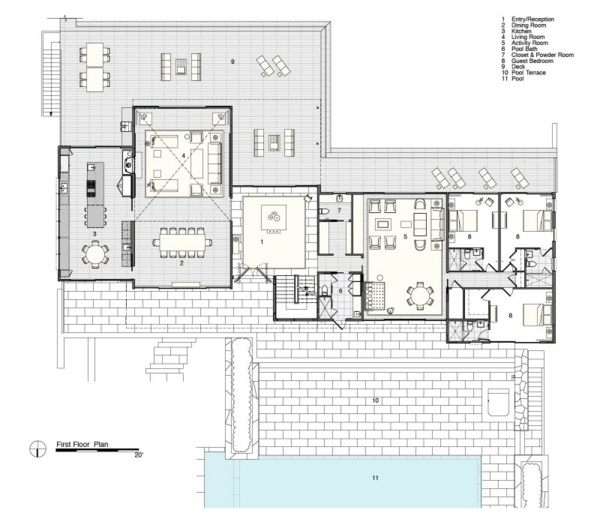 Det moderna-kustnära-huset-av-Stelle arkitekter-bottenvåningen