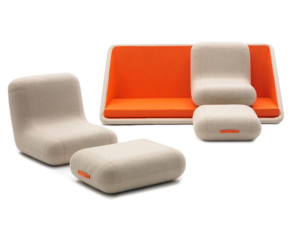 modulär design soffa campeggi set element sittdynor