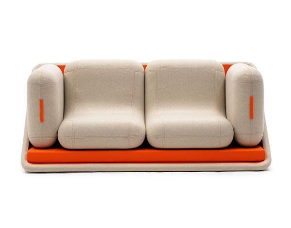 modulär design soffa bäddsoffa 2-sitsig sittplats kudde campeggi