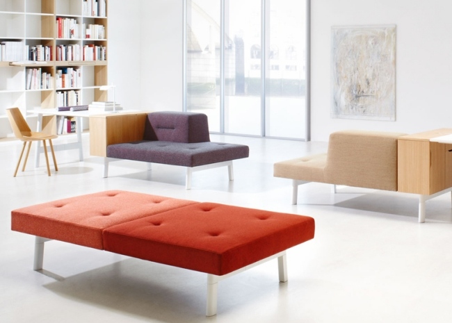 Hemmakontor möbler design-modulära pall-stolar stoppade säte Grosch