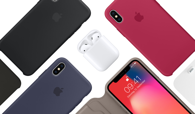 iPhone X designobjekt färger tillbaka