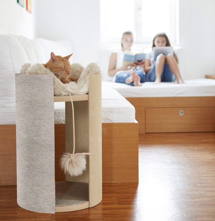 Designer katt träd katt säng leksak skrapa stolpe