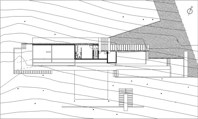 arkitektur plan trappor omnibus sluttning hus av pedro gubbins