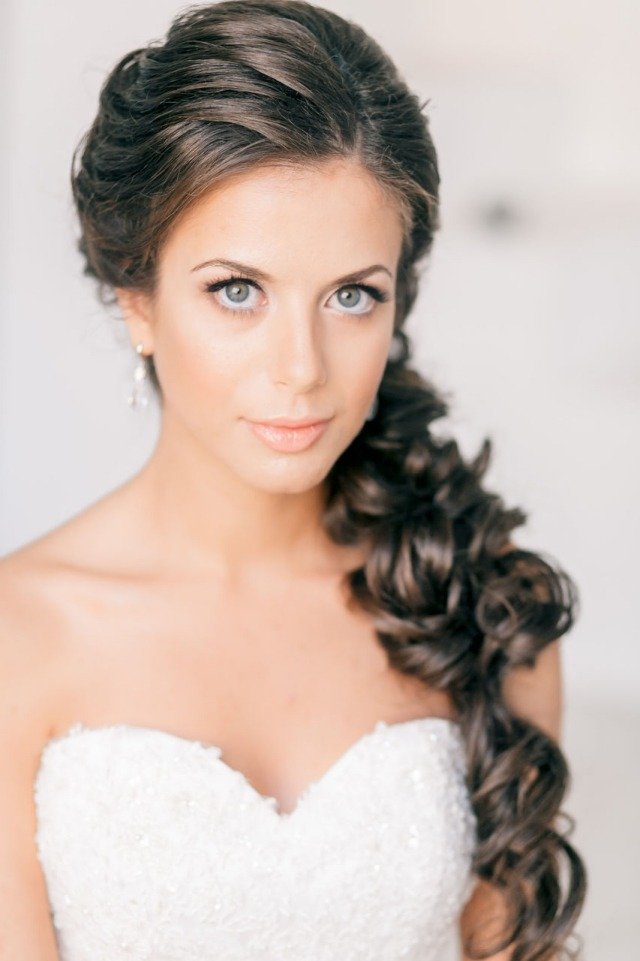 Wedding-Bridal Make-Up Eyes diskret naturliga ögonskuggspastelltoner