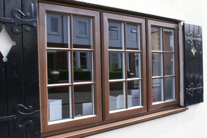 design fönsterinredning brun pvc classic