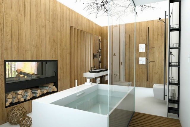 elegant badrum öppen spis utrustning-keramiskt badkar
