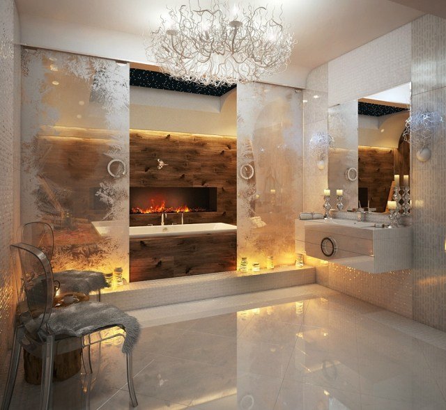Design 3d lyxigt badrum inomhus spis Oksana Balamatjuk