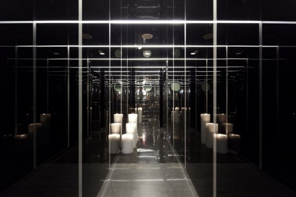 modern bar design i shanghai korridor