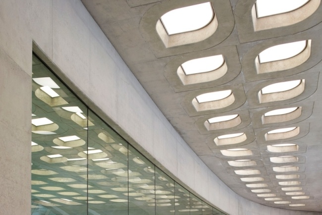 zaha hadids pool london takdesign exponerad betong