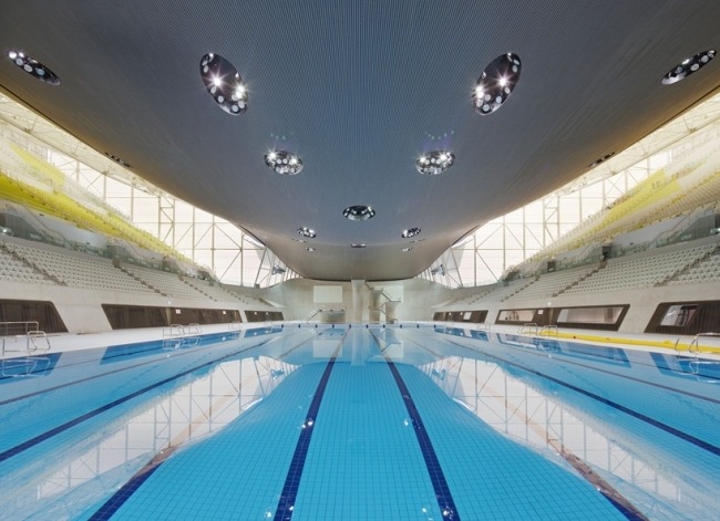 zaha hadid's swimming center london olympiska spelen 2012