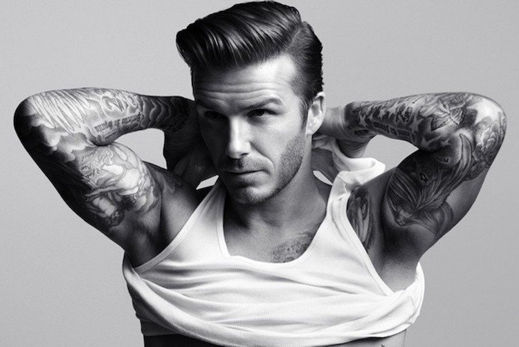 kamma över frisyren David Beckham snygg look