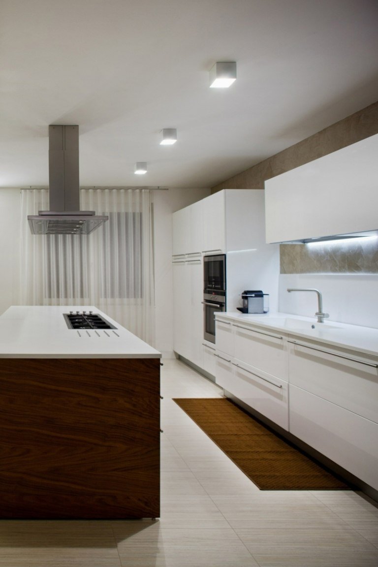 taklampa för kök stor låda olev modernt minimalistiskt vitt trä