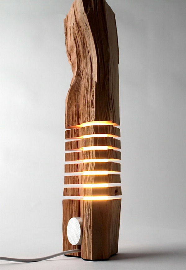 Deco bordslampa rustikt utseende möbler