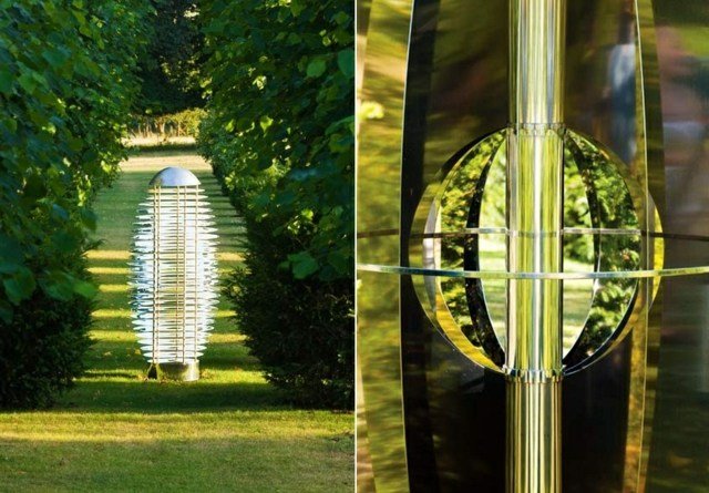 Metall modern trädgård design originella kreativa dekoration idéer