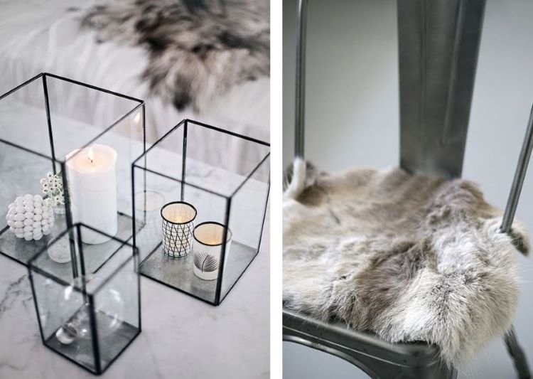 Dekoration efter julbilder i hygge -stil