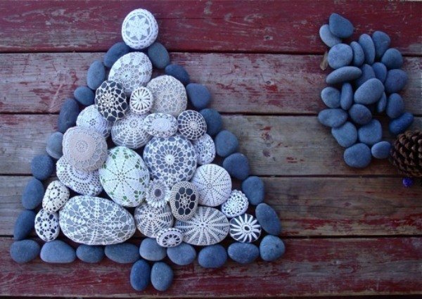 Pebbles Decoration Fir Tree Crafting Ideas Christmas Jewelry Ideas Natural Products