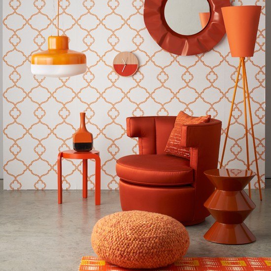 retro trender formar orange olika nyanser kreativ design
