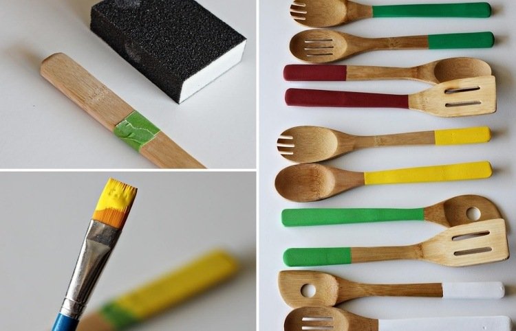 dekoration-idéer-kök-gör-det-själv-fästen-bambu-set-träsked-redskap-färg-anpassa
