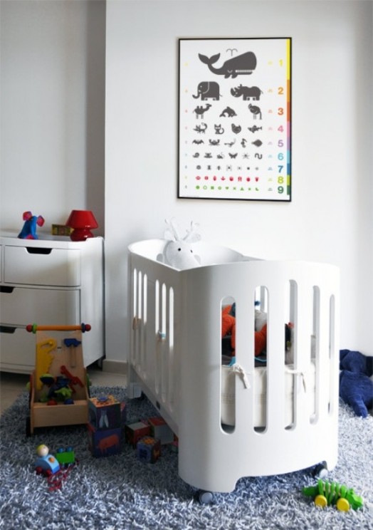dekoridéer för barnrum med djurmönster bild