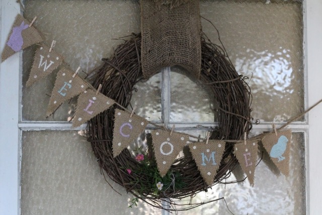 Garland dekoration tinker krans grenar-dörrhängare idéer-vår påsk