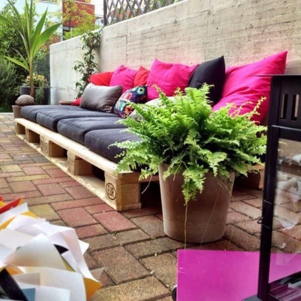 daybed trädgård sittplatser används träpall möbler design
