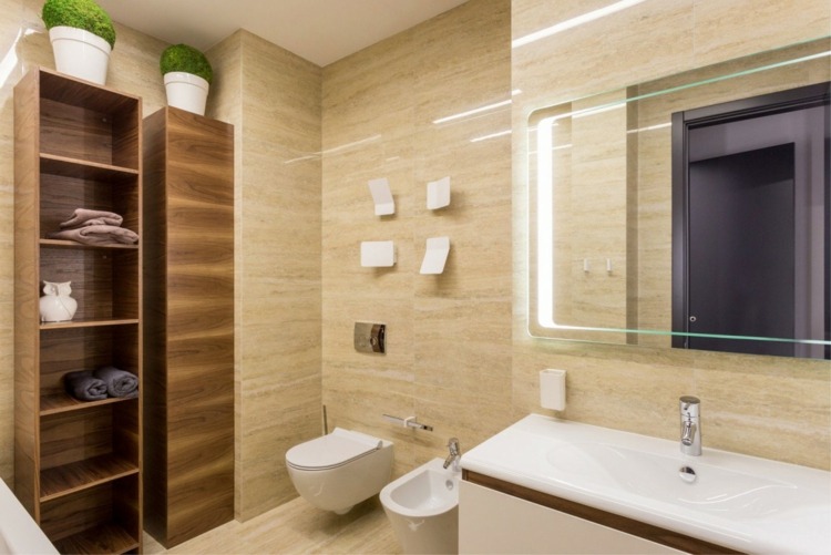 deco-blå-badrum-inspiration-naturmaterial-hylla-spegel-tvätt-skåp