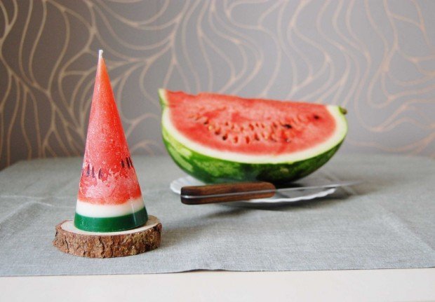 vatten-melon-ljus-pyramid-form-diy