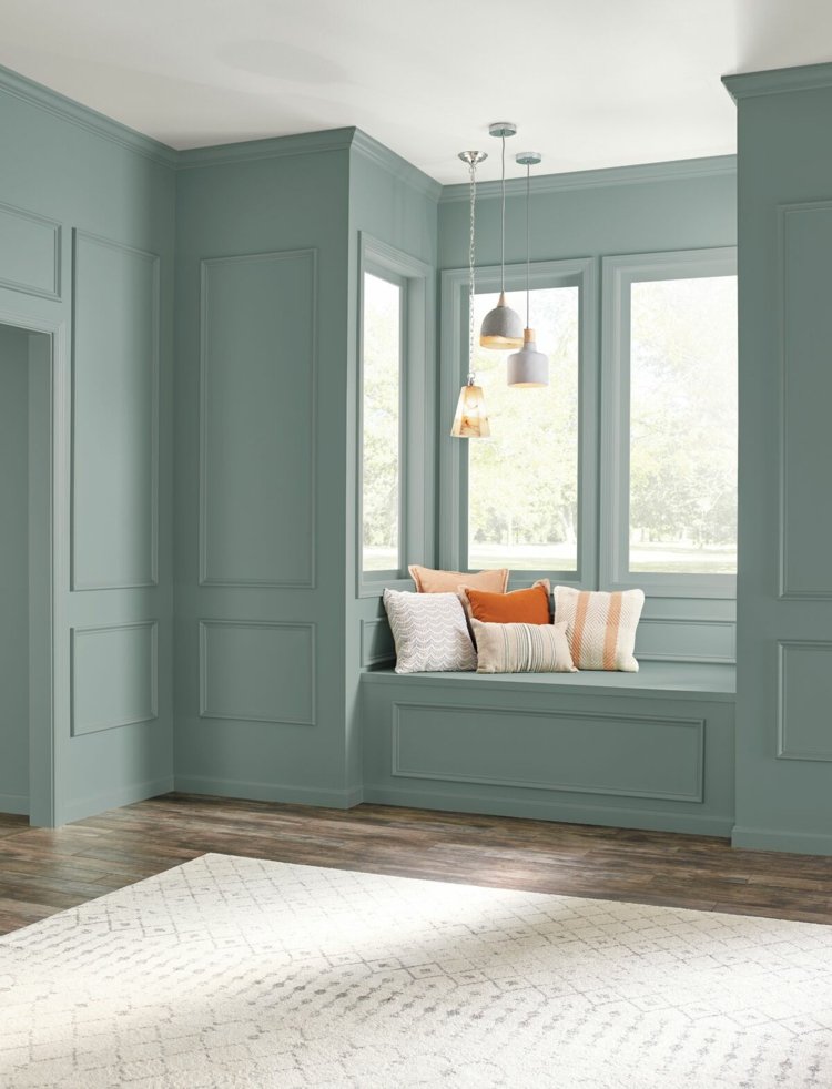 salvia grön grå grön ljus färgtrender 2018 pinterest väggfärg