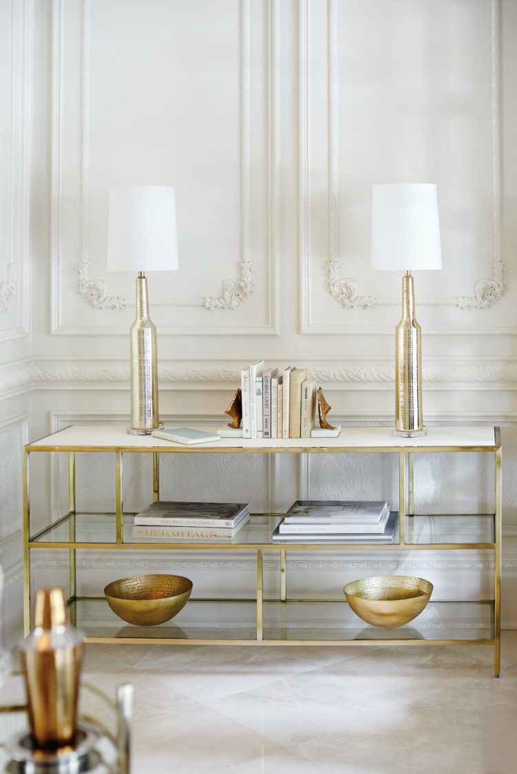 pinterest deco trender materialmix koppar guld bordslampor