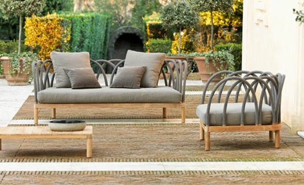 Trädgårdsmöbler grå ek designtrender