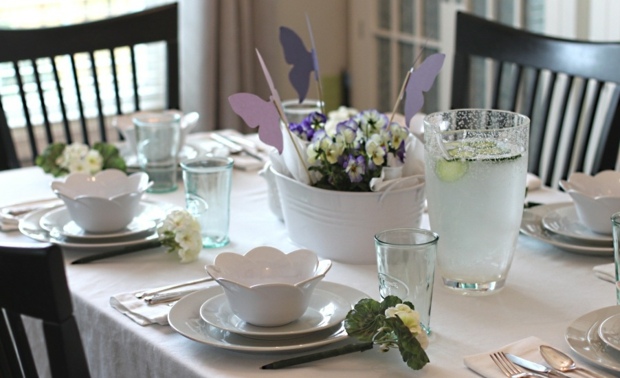 Blomma vas våren dekoration bord keramik