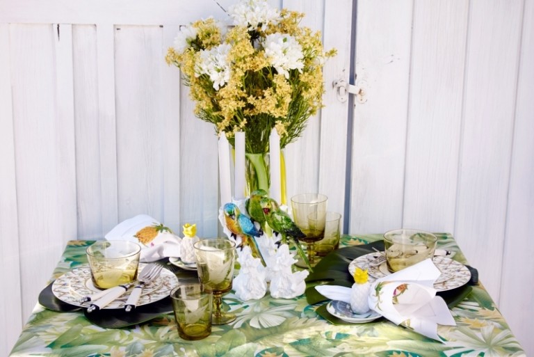 Dekoration-vår-bord dekoration-blommor-växter