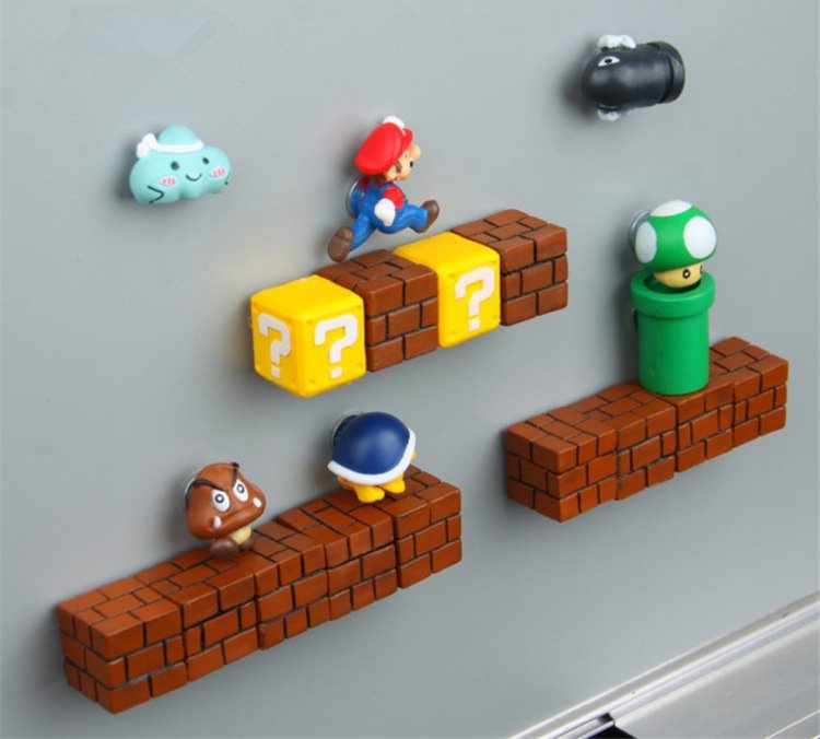 Gör magneter av gamla leksaker med Mario Spiel