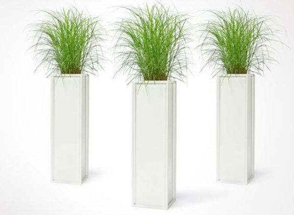 Design moderna planters-puristisk elegans-vit inomhus trädgård
