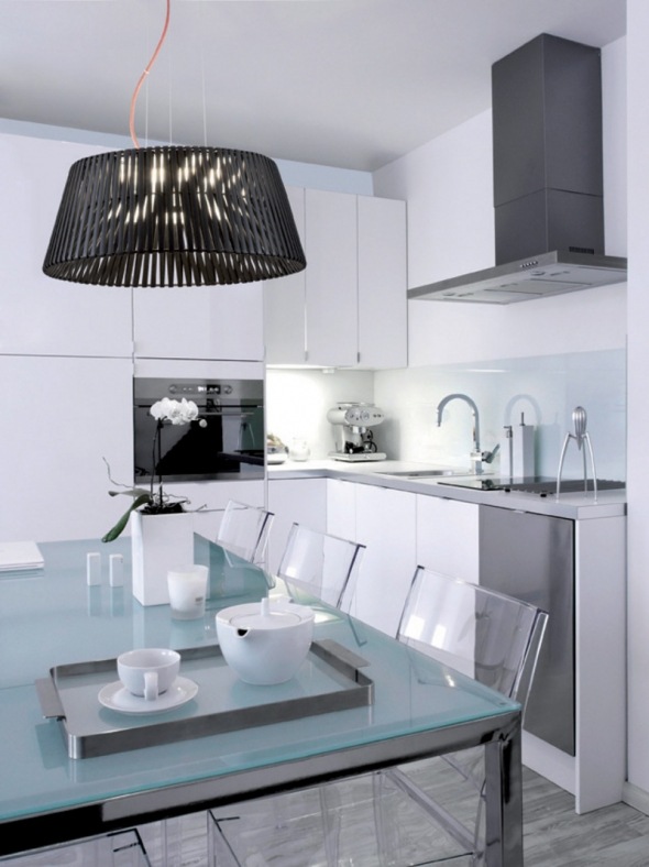 dekorativa hängande lampor ruggiu svart vintage lampa vitt kök