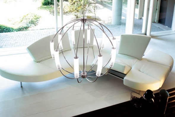 dekorativ lampa ruggiu rostfritt stål bollampa meridian
