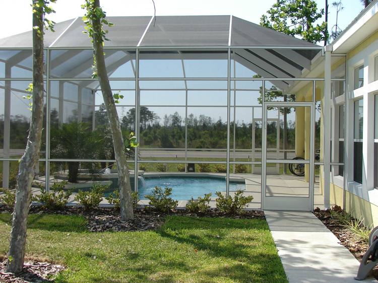 Skapa en vinterträdgård -pool-glas-natur-förlängning-hus