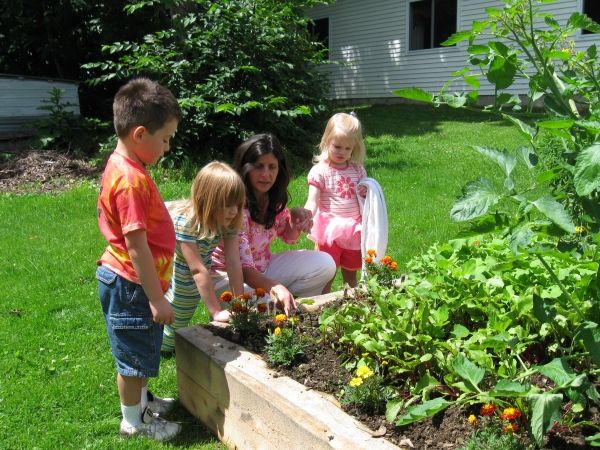 Trädgård med barn-design tips