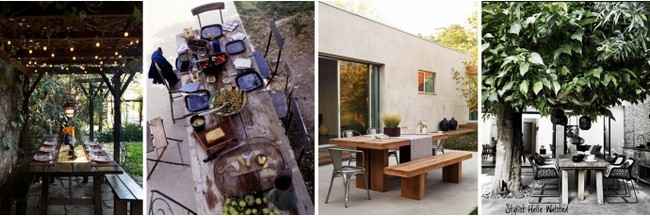 matsal möbler design trädgård redesigna idéer projekt för innergård ombyggnad
